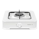 MAXI 100, 1 GAS BURNER, TABLETOP GAS, WHITE, INOX, GREY, COPPER COLOUR, METAL LID TOP