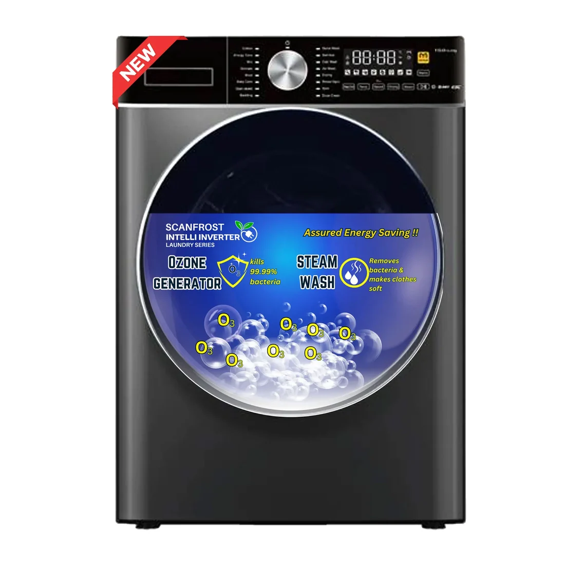 Scanfrost Washing Machine Front Loader SFWMFL8000INVME